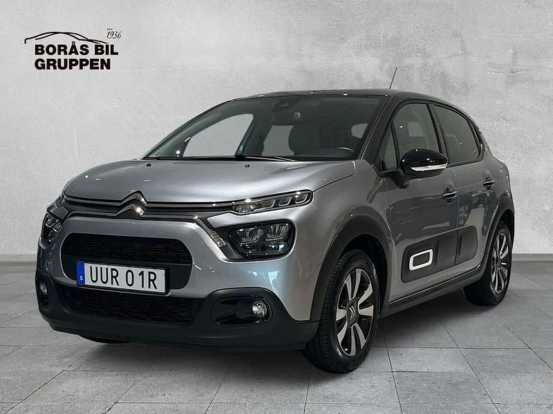 Grå Begagnad 2023 Citroën C3 PureTech Halvkombi | 129 000 kr (Marknadspris) - Bild 1/4