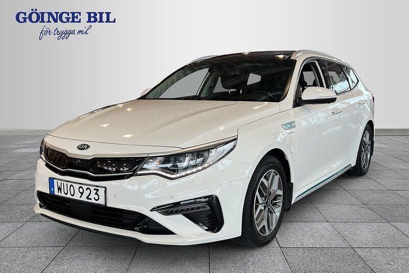 Vit Begagnad 2019 Kia Optima Hybrid 2 Sedan | 209 000 kr (Marknadspris) - Bild 1/3