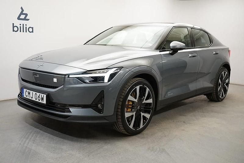 Mörkgrå Begagnad 2024 Polestar 2 Performance Halvkombi | 579 900 kr - Bild 1/3