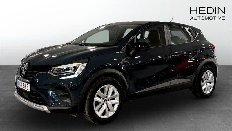 Blå (blue) Begagnad 2021 Renault Captur SUV | 214 900 kr (Marknadspris) - Bild 1/4