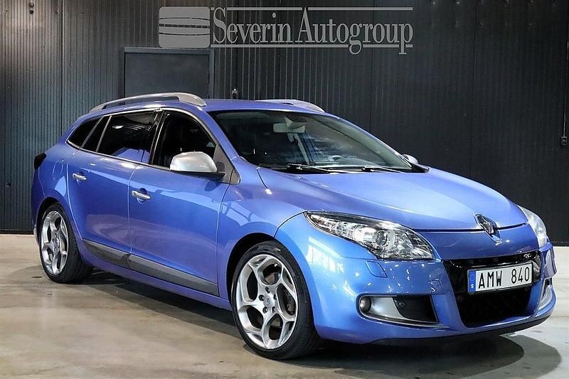 Blå metallic Begagnad 2010 Renault Mégane GrandTour GT Kombi | 69 000 kr - Bild 1/4