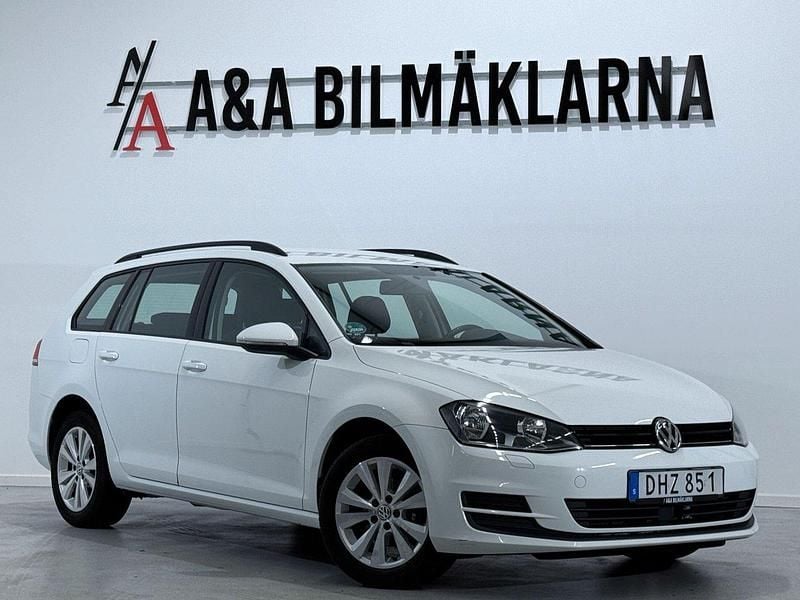 Vit Begagnad 2014 VW Golf VII Kombi | 109 900 kr (Marknadspris) - Bild 1/4