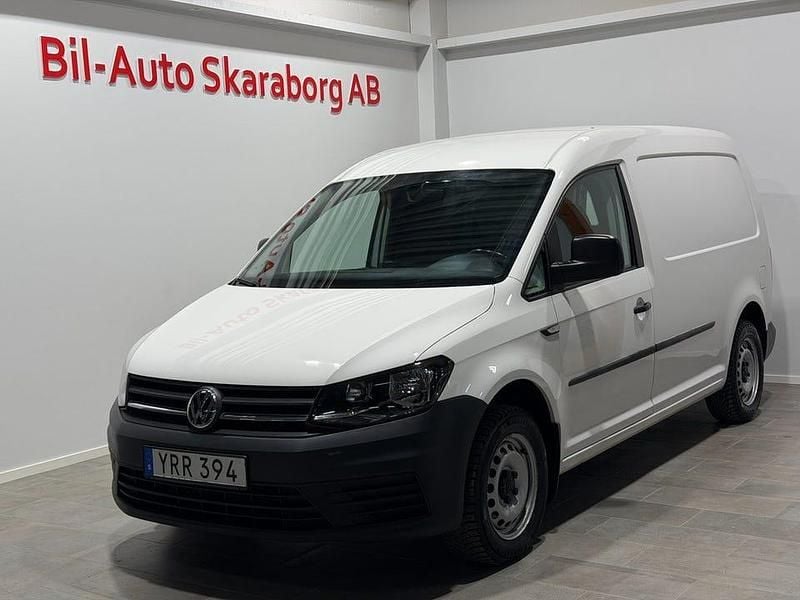 Vit Begagnad 2018 VW Caddy Maxi Minibuss | 149 500 kr (Bra pris) - Bild 1/4