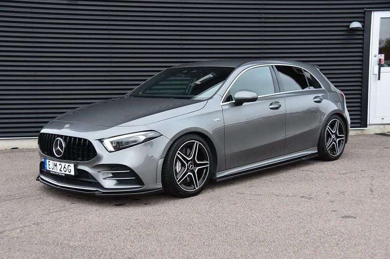 Begagnad Mercedes A35 AMG AMG 306 HK (225 kW) 2019 Mörkgrå (grå) Halvkombi