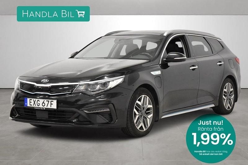 Svart Begagnad 2019 Kia Optima Hybrid Sport Sedan | 179 900 kr (Marknadspris) - Bild 1/3