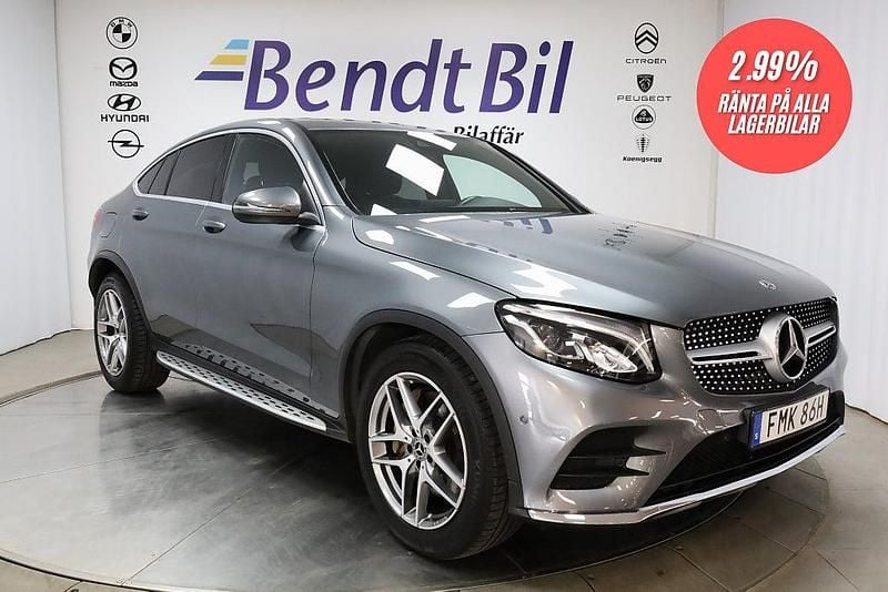 Begagnad Mercedes GLC220 AMG 170 HK (125 kW) 2019 Grå Sportkupé