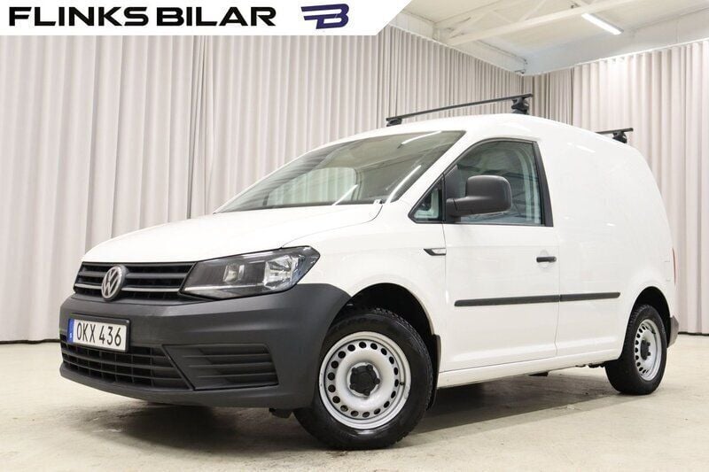Vit Begagnad 2017 VW Caddy Minibuss | 114 900 kr (Marknadspris) - Bild 1/4