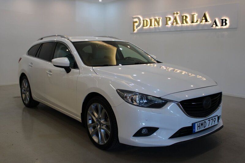 Vit Begagnad 2013 Mazda 6 Kombi | 109 900 kr (Marknadspris) - Bild 1/4