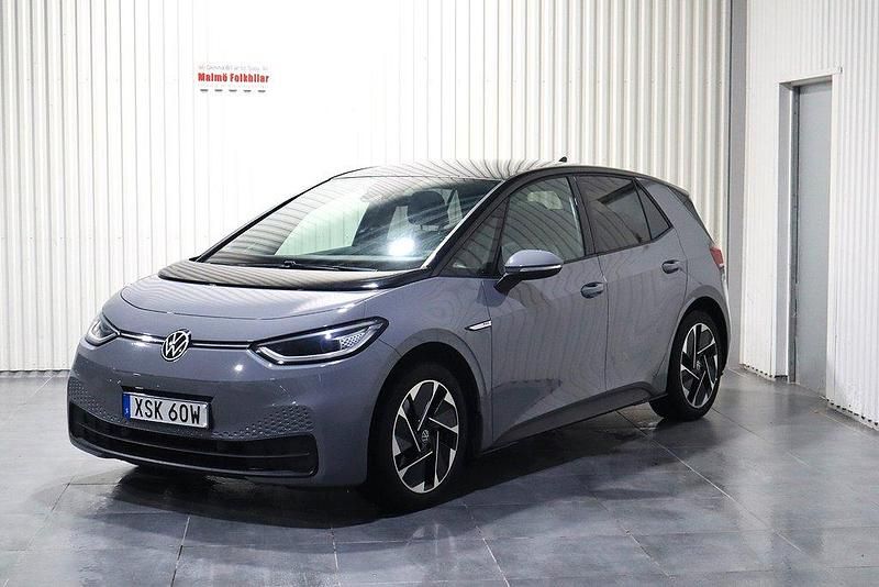 Grå Begagnad 2020 VW ID.3 Pro Performance Halvkombi | 228 900 kr (Lite dyr) - Bild 1/4