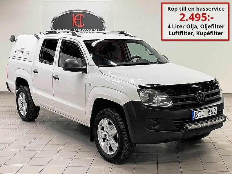 Vit Begagnad 2013 VW Amarok Pickup | 109 000 kr (Marknadspris) - Bild 1/4