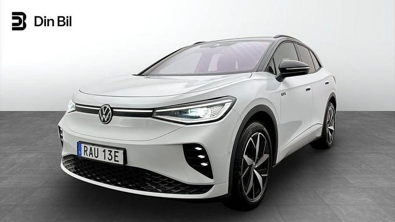 Glacier white metallic bl Begagnad 2023 VW ID.4 GTX SUV | 399 500 kr (Marknadspris) - Bild 1/4