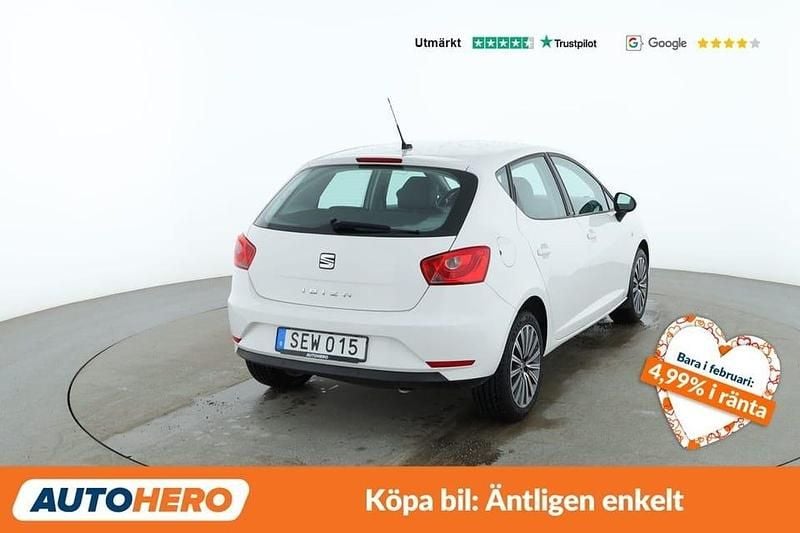 Begagnad Seat Ibiza CONNECT 95 HK (69 kW) 2015 Vit Sedan