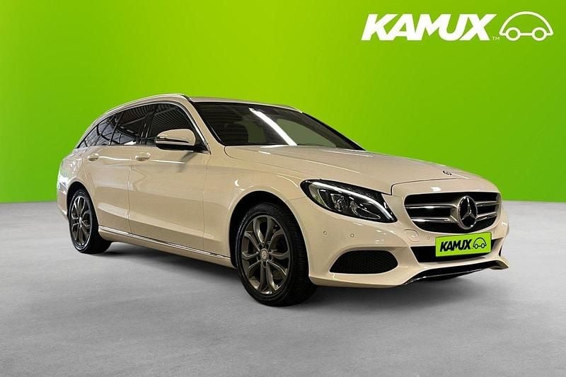 Vit Begagnad 2016 Mercedes C220 Avantgarde Kombi | 184 800 kr (Bra pris) - Bild 1/3