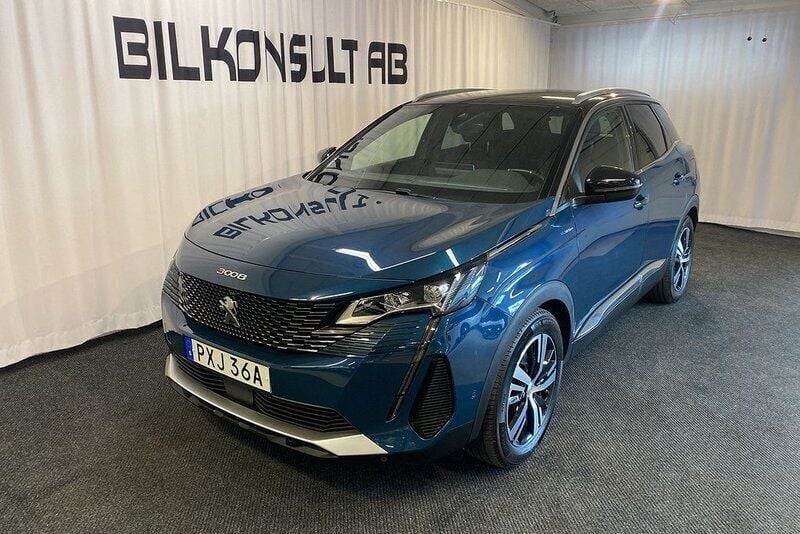 Blå Begagnad 2022 Peugeot 3008 Business-Line SUV | 289 000 kr (Superpris) - Bild 1/4
