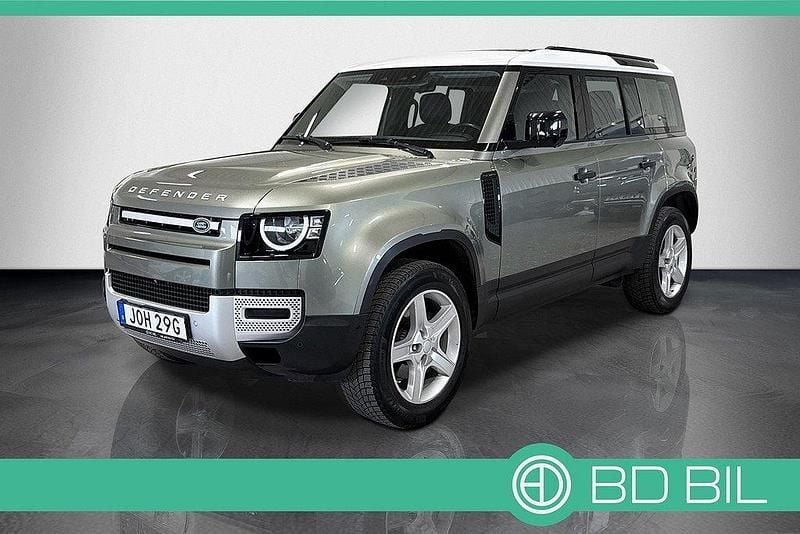 Ljusgrön (pangea green metallic) Begagnad 2020 Land Rover Defender SUV | 639 900 kr (Bra pris) - Bild 1/3