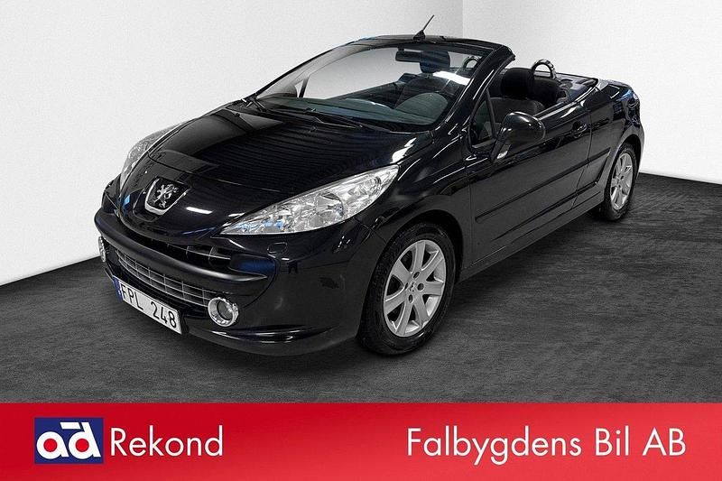 Svart Begagnad 2007 Peugeot 207 CC Cab | 34 900 kr (Marknadspris) - Bild 1/4