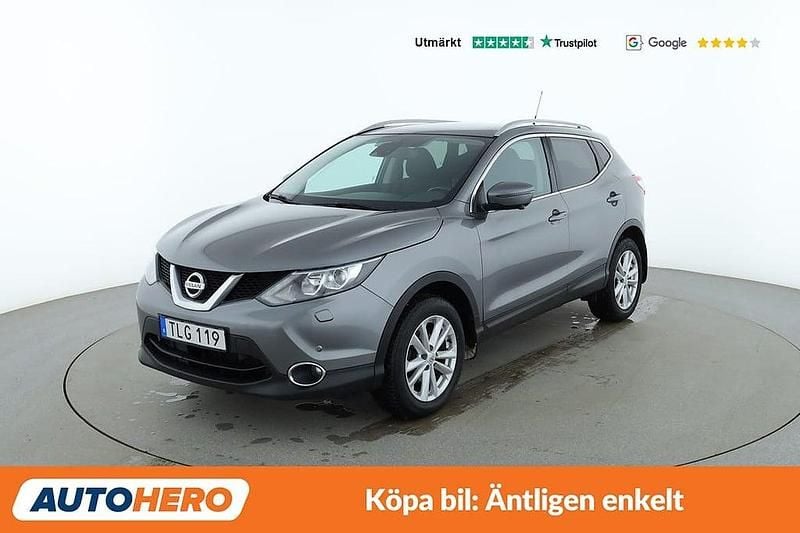 Grå Begagnad 2016 Nissan Qashqai 360º SUV | 116 000 kr (Bra pris) - Bild 1/4