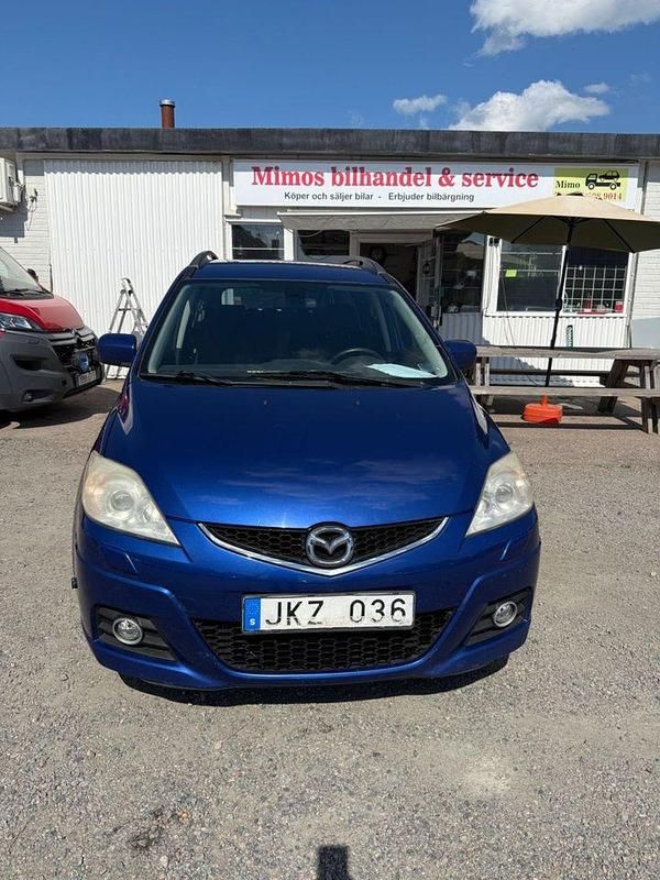 Blå Begagnad 2008 Mazda 5 Minibuss | 24 900 kr (Bra pris) - Bild 1/4