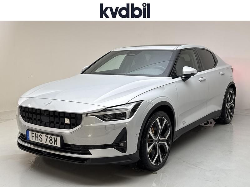 Silver Begagnad 2021 Polestar 2 Long Range Dual motor Halvkombi | 300 000 kr (Bra pris) - Bild 1/3