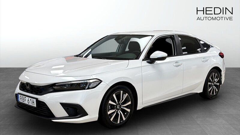 Vit Ny 2024 Honda Civic Elegance Halvkombi | 369 900 kr (Marknadspris) - Bild 1/4