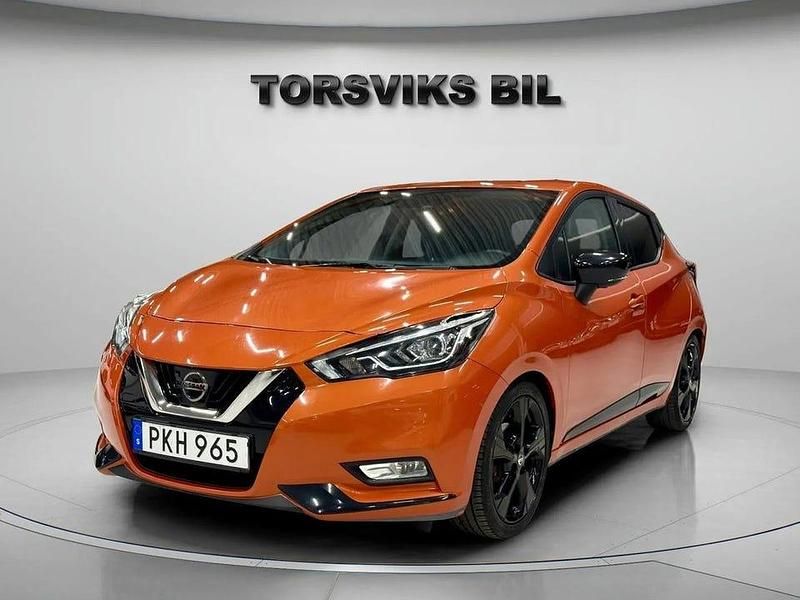 Begagnad Nissan Micra 360º 90 HK (66 kW) 2017 Orange Halvkombi