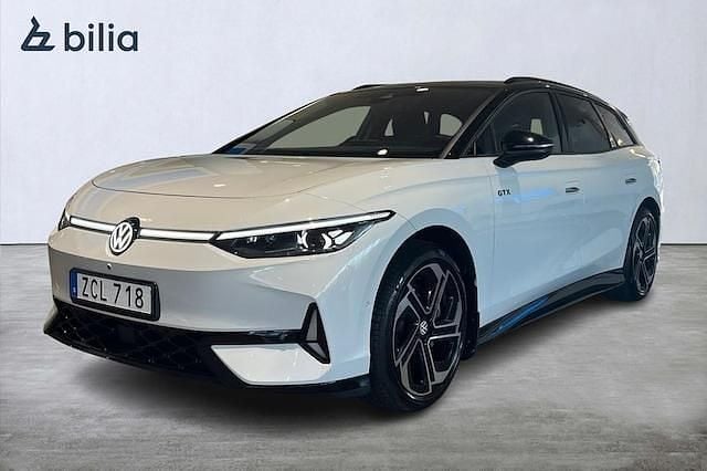 Vit (glacier white metallic bl) Begagnad 2024 VW ID.7 GTX Sedan | 619 500 kr - Bild 1/4