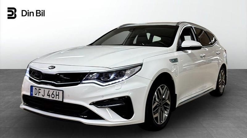 Vit Begagnad 2019 Kia Optima Advance Kombi | 189 800 kr - Bild 1/4