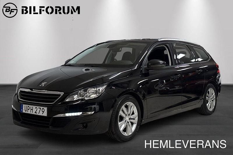 Svart Begagnad 2015 Peugeot 308 Active Kombi | 74 800 kr (Marknadspris) - Bild 1/4