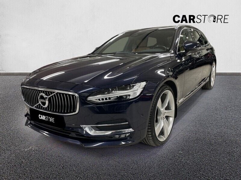 Begagnad Volvo V90 Inscription 191 HK (140 kW) 2017 Blå Kombi