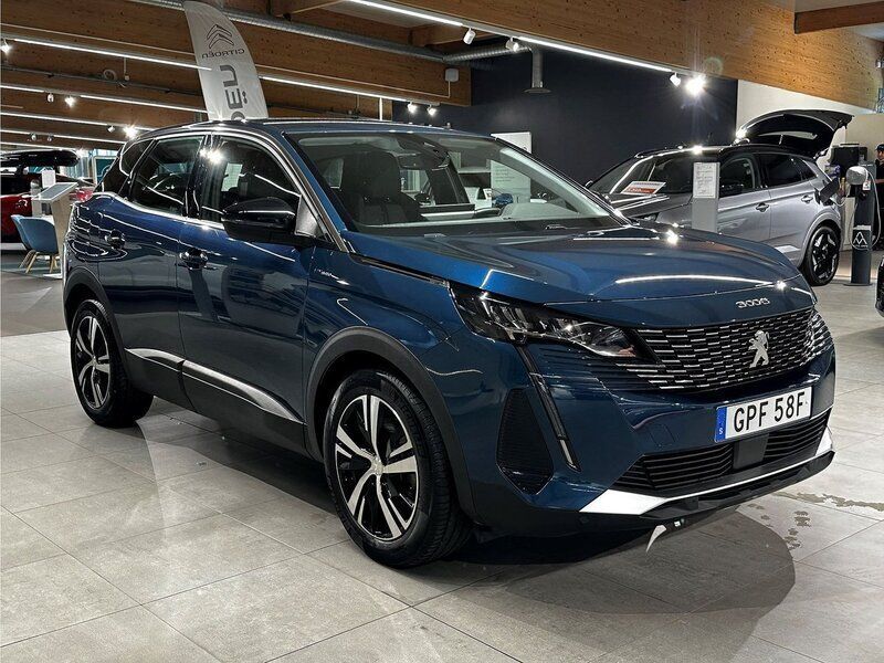 Blå Begagnad 2022 Peugeot 3008 Active SUV | 299 900 kr (Marknadspris) - Bild 1/4