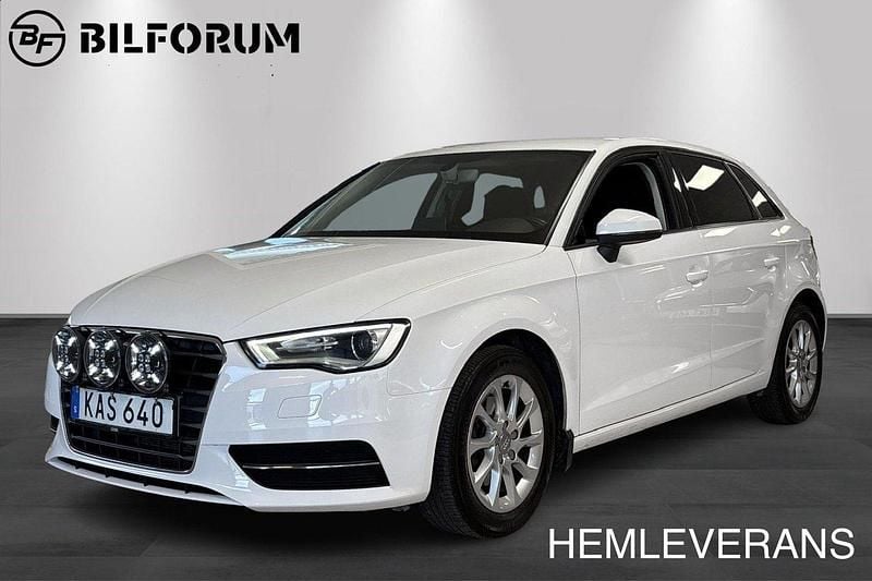 Vit Begagnad 2016 Audi A3 Attraction Halvkombi | 99 800 kr (Marknadspris) - Bild 1/4
