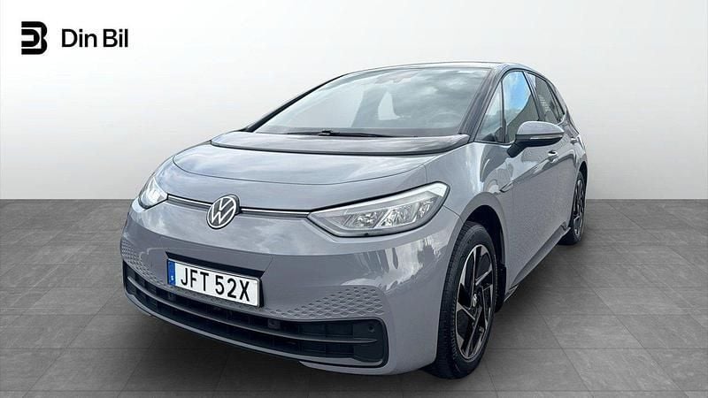 Grå Begagnad 2022 VW ID.3 Pro Performance Halvkombi | 269 900 kr (Marknadspris) - Bild 1/4