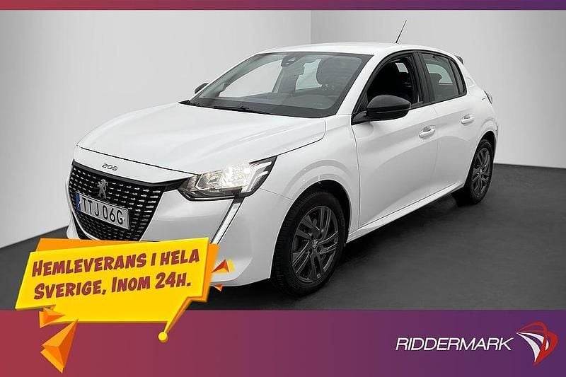 Vit Begagnad 2022 Peugeot 208 Halvkombi | 164 800 kr (Marknadspris) - Bild 1/3
