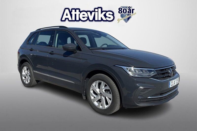 Mörkgrå Begagnad 2024 VW Tiguan SUV | 326 800 kr (Bra pris) - Bild 1/4