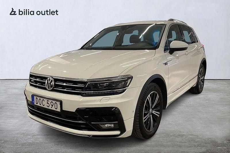 Vit Begagnad 2018 VW Tiguan GT SUV | 224 900 kr (Marknadspris) - Bild 1/3
