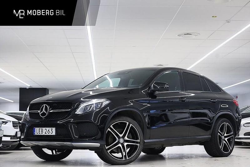 Begagnad Mercedes GLE450 AMG AMG 367 HK (269 kW) 2015 Svart Sportkupé