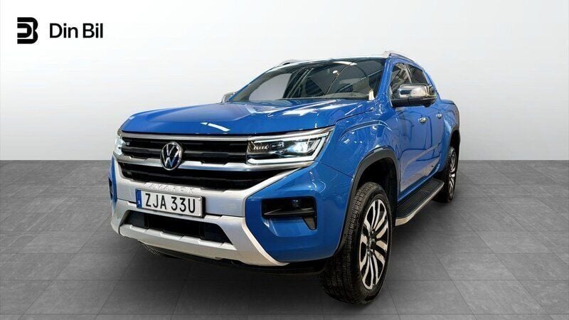 Blå (mid blue metallic) Begagnad 2023 VW Amarok Aventura Pickup | 729 900 kr (Dyr) - Bild 1/4