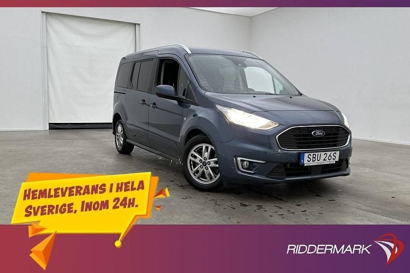 Blå Begagnad 2019 Ford Tourneo Minibuss | 229 800 kr (Dyr) - Bild 1/3