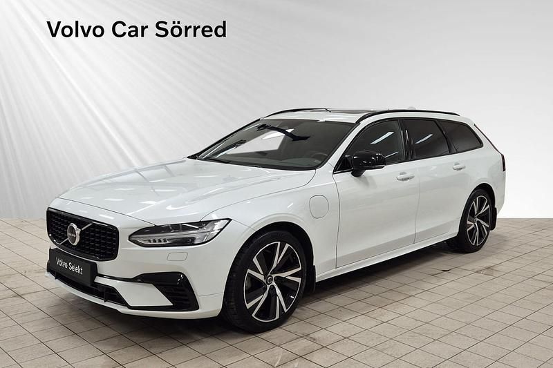 Begagnad Volvo V90 R-Design 341 HK (250 kW) 2021 Vit Kombi