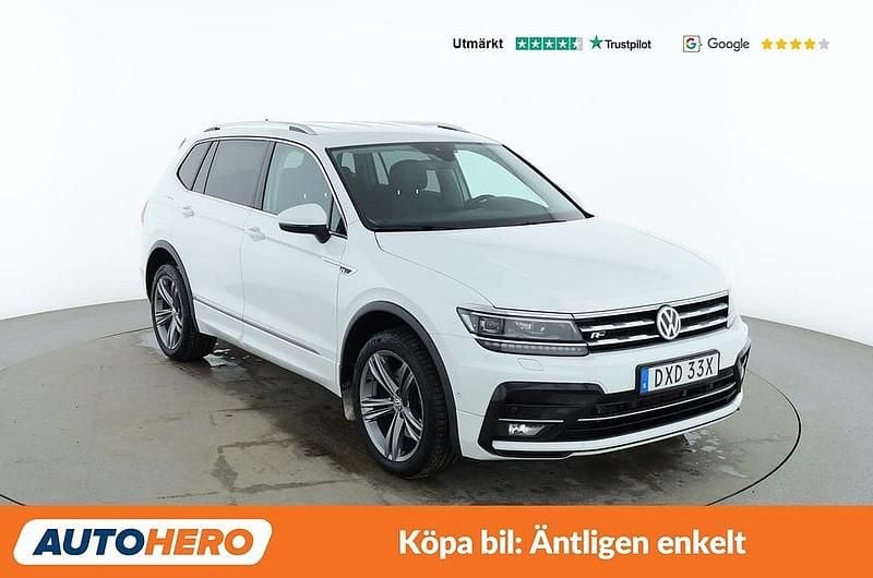 Begagnad VW Tiguan Allspace R-line 203 HK (149 kW) 2021 Vit SUV