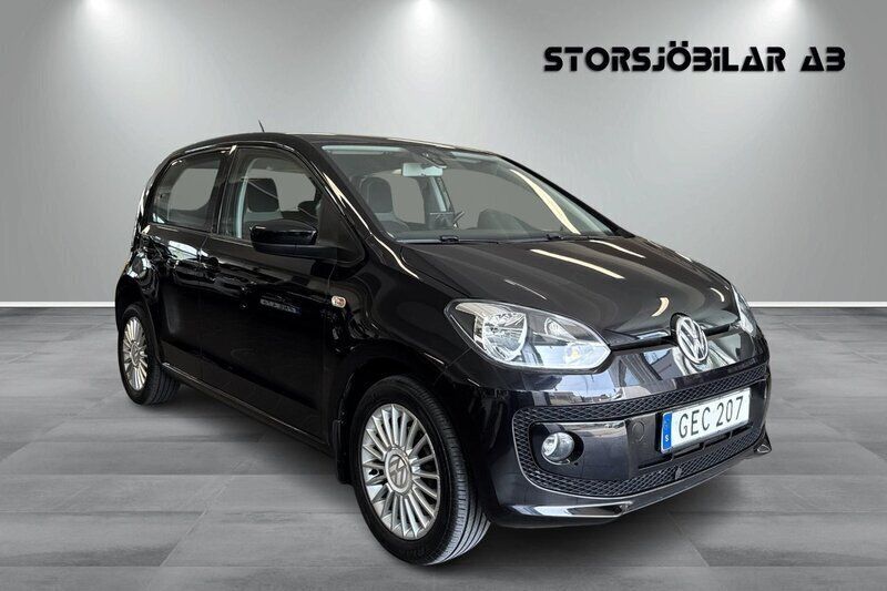 Svart Begagnad 2014 VW up! high up! Halvkombi | 69 000 kr (Marknadspris) - Bild 1/4