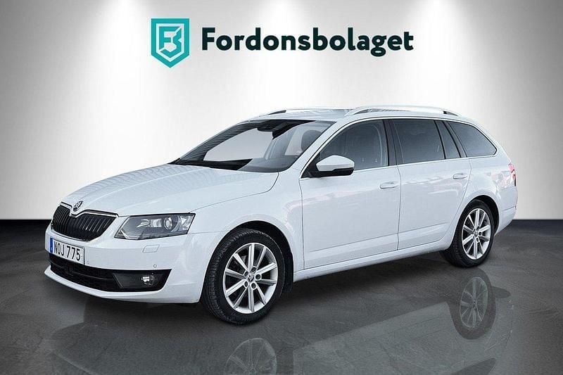 Vit Begagnad 2014 Skoda Octavia Business Line Kombi | 129 900 kr (Marknadspris) - Bild 1/4
