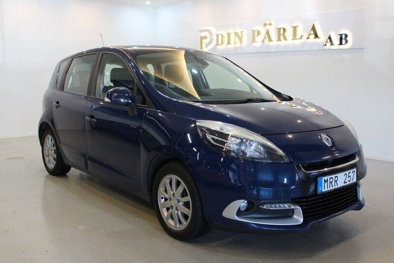 Mörkblå (blå) Begagnad 2013 Renault Scénic III Minibuss | 39 900 kr (Superpris) - Bild 1/4