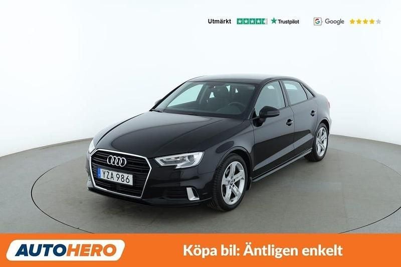Svart Begagnad 2017 Audi A3 Sport Sedan | 176 000 kr (Marknadspris) - Bild 1/4