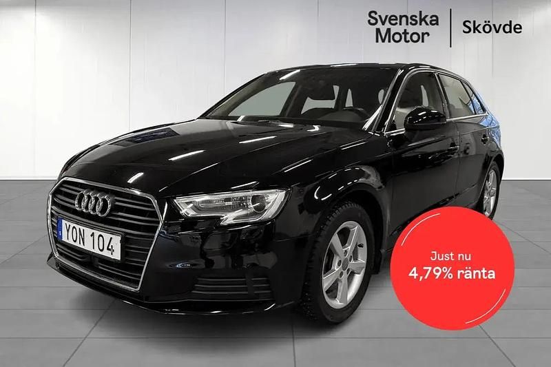 Svart Begagnad 2018 Audi A3 Proline | 169 200 kr (Marknadspris) - Bild 1/3