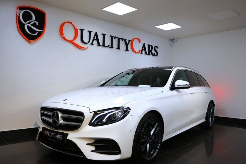 Vit Begagnad 2017 Mercedes E220 AMG line Kombi | 289 000 kr (Bra pris) - Bild 1/4