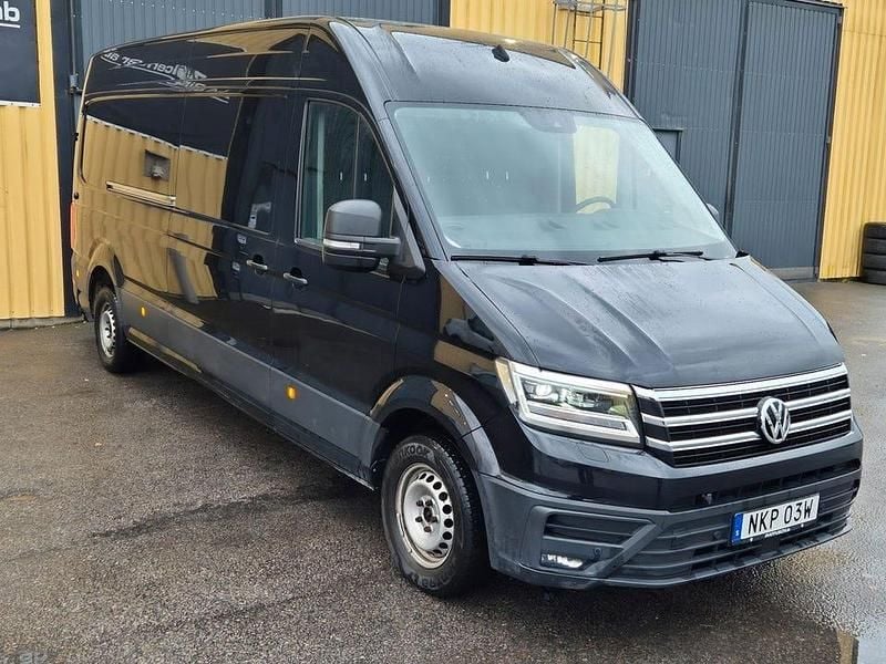 Svart Begagnad 2019 VW Crafter Trendline Van | 289 900 kr (Marknadspris) - Bild 1/4