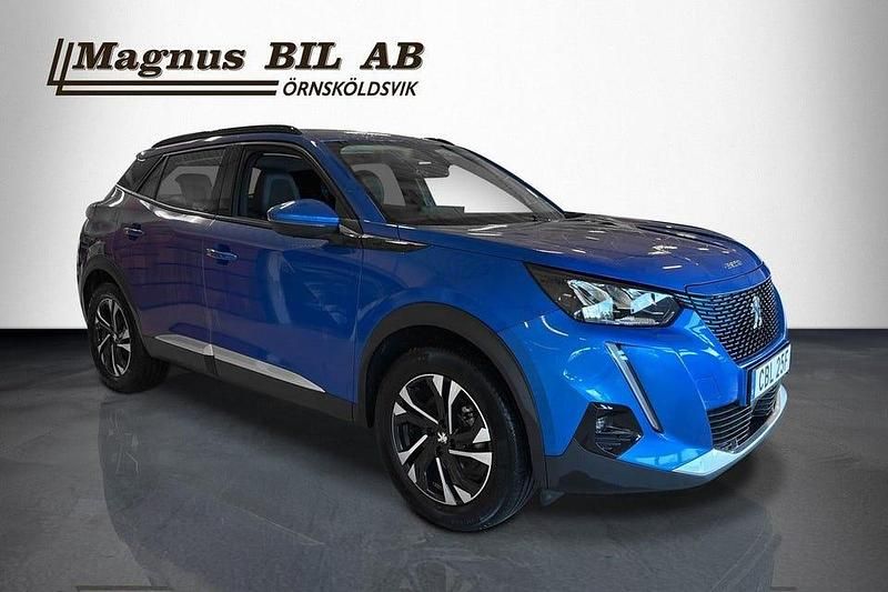 Begagnad Peugeot e-2008 Allure 100 kW (136 HK) 2021 Blå SUV
