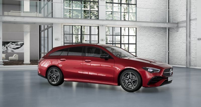 Röd (röd metallic) Ny 2025 Mercedes CLA200 Shooting Brake AMG Kombi | 463 000 kr (Dyr) - Bild 1/2