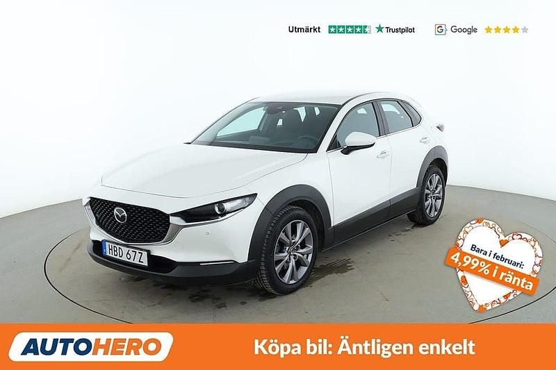 Vit Begagnad 2020 Mazda CX-30 SUV | 233 000 kr (Marknadspris) - Bild 1/4